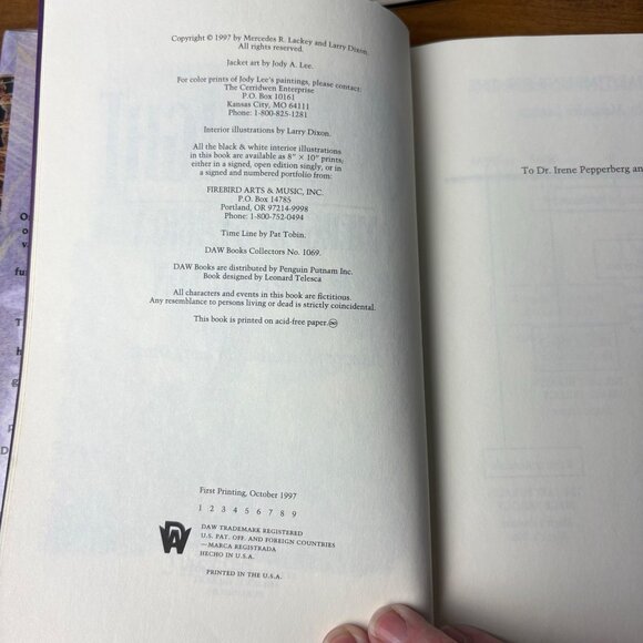 Mercedes Lackey & Larry Dixon 4 Hardcover Books Owlknight Owlflight 1st Edition - Picture 8 of 14